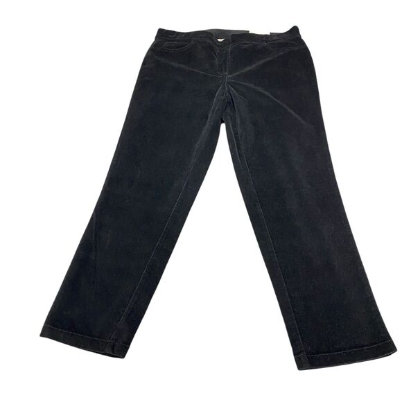 Rafaella Weekend Comfort Ankle Corduroy Pants Womens Size 16 Black $58.00 - Picture 6 of 15